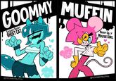 Goommy and Muffin character sheets. The images describe each character.