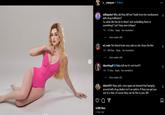A selection of comments from Valeria Marquez's last Instagram post after her death. The comments discuss her death and claim she was killed because of her alleged ties to drug traffickers, which is unconfirmed.