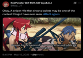 Original tweet The original "tweet":https://knowyourmeme.com/memes/sites/twitter-x of by X user @Red__JT, who made an obvious statement about the "anime and manga":https://knowyourmeme.com/memes/cultures/anime-manga "_Gurren Lagann_":https://knowyourmeme.com/memes/subcultures/gurren-lagann.