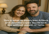 This is what Al thinks Ben Affleck and Jennifer Lopez would look like without wealth or fame