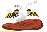 WE CAN Be Bees! MNI yes公 ////// @invincible_mark_memes A STEAK!?
