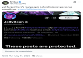 A "quote-tweet":https://knowyourmeme.com/memes/quote-retweets-qrts of the controversial Cracking JellyBean "tweet":https://knowyourmeme.com/memes/sites/twitter-x, showing that the VTuber made their "Twitter / X":https://knowyourmeme.com/memes/sites/twitter-x account private in the fallout.