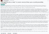 A long Reddit post. The post offers criticism of a scene in The Last Of Us season 2.
