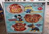 MICKEY MOUSE EXCLUSIVE CARTOON PIZZA 7,10 minions