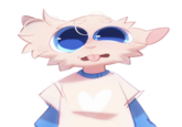 X user @CopiTheCat posted Rigby the Cat fanart on May 11th, 2025, showing their OC making the same face Rigby makes in her "peeing" GIF.