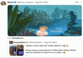 X user @blizzy_mcguire posted the _Family Guy_ Teen Choice Awards gag in response to a tweet about the "Hawk Tuah Girl":https://knowyourmeme.com/memes/hawk-tuah-girl and "Yung Gravy":https://knowyourmeme.com/memes/yung-gravy-loves-milfs.