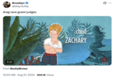 X user @bklynb4by tweeted a clip from _Family Guy_ showing increasingly obscure "Teen Choice Award" attendees joking about how they don't recognize many judges on _Drag Race_.
