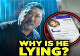 A reaction image based on a YouTube thumbnail. The reaction image featuers Wong and the yellow text, "Why is he lying?"