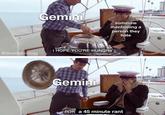 A meme using a scene from "Nathan For You." The meme is about people with the zodiac sign Gemini.