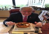 yes it's true official photo of him eating a taco bowl if he had known he had arrived (laughs)