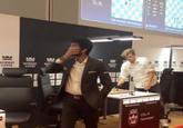 A meme template of Indian chess GM Gukesh Dommaraju looking shocked after defeating GM Magnus Carlsen at Norway Chess 2025.