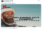 A "tweet":https://knowyourmeme.com/memes/sites/twitter-x showing a "photoshop":https://knowyourmeme.com/memes/sites/photoshop of Indiana Pacers player Tyrese Haliburton as the Oklahoma City Bomber in a Netflix documentary.