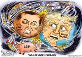 When Egos Collide by Ben Garrison A while back Elon Musk revealed he has Asperger’s Syndrome, which is a high-functioning form of autism. Individuals typically have above-average intelligence, but those afflicted are quick to anger and have difficulty with social relationships and maintaining friendships. It looks like an angry Musk is rejecting his friendship with President Trump, even though he recently gave Elon a ‘Golden Key to The White House.” Will Trump be forced to change the locks?
The ‘Big Beautiful Bill’ triggered Musk. He loudly complained that it was at odds with Trump’s goal of cutting waste and streamlining government. To be sure, the BBB has plenty of pork (all such bills have). Elon said it would lead to ‘debt slavery’ for citizens. That’s something Musk never has to worry about, but the citizens are already enslaved—people must work nearly four months every year just to pay taxes. Ever-increasing amounts of tax dollars are going toward paying interest on the national debt—due to the debt dollar, which arises from an immoral system of money.
Musk’s irrational anger pushed him off the rails. He claimed Trump was on Epstein’s list. He called the president ‘ungrateful.’ Then Elon threatened to give giant sums of money to Democrat candidates. This is clearly illogical—the Democrats enjoy pork just as much as many Republicans and they enjoy wasteful spending even more.
Musk theories arose…among them:
• The sudden war of words between Musk and Trump is a sham—they are doing it on purpose for some reason. (Or unfathomable reasons.)
• His anti-Trump posts were designed regain love from the left—they would again buy his cars.
• His claim that Trump is on Epstein’s list was a ruse designed to get Democrats to urge that the list be made public quickly. This makes no sense—the Democrats could have released the list during Biden’s term. If Trump is on the list, they would have jumped to release it.
• The feud was planned and intentional so Musk could see his TSLA stock go down. Kidding. It is rebounding now.
Our theory is Asperger’s is to blame and it must be taken into account. In other words, take Musk’s short-term tirades with a grain of salt.
As of today President Trump is not taking any phone calls from Musk.
This is a developing story and may change at any moment.