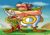 'Asterix, what does the scouter say?!'

'They're crazy, these saiyans!'