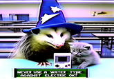 CAPILDO NEVER USE A WATER TYPE AGAINST ELECTRIC OK?
