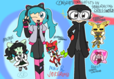 I Recently Charged to a Draw This Fanart fastly So This It’s Can’t Be That Well… I Can Draw Hatsune Miku and Joker from Persona 5!
Also I Really Did Almost Forgot Messed Left Hands Got Wrong But Sorry About That lol

Also Include Diarbbitmon, Benimaru and My Two OC Mai Mai and Rabii!