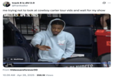 X user @franksdior reposted the clip of Ja Morant blocking the camera, writing, "me trying not to look at cowboy carter tour vids and wait for my show," and gathering over 15,000 likes in a month.