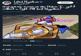 Lord Megatron @fagation Suivre Just got my servos on the Matrix. I got it without a fight. All hail Megation! Traduire le post JustMorad 23:02. 05 juin 25 . 6M Vues 16,6K reposts 494 citations 204K J'aime 8 392 Signets 27 Σ