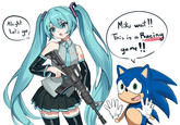 Almight Let's go Miku wait!! This is a Racing game!!