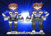 Mega Man ZX: Vent and Aile doing cosplay of the Astral Chain main characters Mega Man ZX: Vent and Aile doing cosplay of the Astral Chain main characters
Capcom
Nintendo