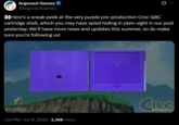 Argonaut Games @ArgonautGames_ ... Here's a sneak peek at the very purple pre-production Croc GBC cartridge shell, which you may have spied hiding in plain sight in our post yesterday. We'll have more news and updates this summer, so do make sure you're following us! ARGONAUT 1:24 PM ⚫ Jun 6, 2025 -2,398 Views CRO LEGEND OF THE GOBBOS