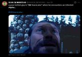 SHOCK MOSTRO @SHOCK MOSTRO ⚫ Jun 21 a poor british guy in "28 YearsLater" when he encounters an infected Alpha... #28YearsLater 28 Years Later Movie