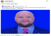A "tweet":https://knowyourmeme.com/memes/sites/twitter-x joking about the "Make Comedy Legal" "catchphrase":https://knowyourmeme.com/memes/cultures/catchphrases, concerning the "Bald J.D. Vance":https://knowyourmeme.com/memes/bald-jd-vance/ meme and the claims made by a Norwegian tourist in June 2025.