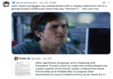 X user @moredatasets posted the "Michael Burry Reaction":https://knowyourmeme.com/memes/michael-burry-reaction meme in response to U.S. Director of Federal Housing FHFA William Pulte announcing that he has ordered the Federal National Mortgage Association to accept "cryptocurrency as an asset" in single‑family mortgage underwriting.