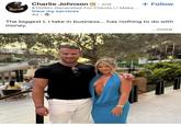 Charlie Johnson in ⚫ 2nd $100M+ Generated For Clients | | Make... View my services 4d. + Follow The biggest L I take in business... has nothing to do with money. WICH ...more
