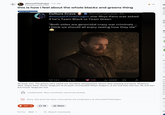 ← r/HouseOfTheDragon ⚫ 3 hr. ago PrestigiousAspect368 this is how i feel about the whole blacks and greens thing Show Discussion Culture Crave @CultureCrave.5h #HouseOfTheDragon star Rhys Ifans was asked if he's Team Black or Team Green "Both sides are genocidal crazy war criminals... I think we should all enjoy seeing how they die" IF r H ΤΗ re pr e 21 144 ZZ1K 13K ill 468K Σ No body won. The greens were wiped out, bloodline extinguished, Alicent died weeping and alone. Rhaenyra died. Aegon Died. House Targaryen at its peak commanded fifteen dragons, at the end they had two. No one won but House Targaryen lost Locked post. New comments cannot be posted. Sorry, this post has been removed by the moderators of r/HouseOfTheDragon. 443 ☐ 36 Share Sort by: Best ✓ Q Search Comments FI AB H to S B ev th W р DI 5 C C Та US