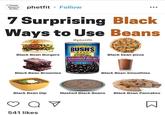 Fitness Research Studies phetfit Follow 7 Surprising Black Ways to Use Beans @phetfit SINCE 190 BUSH'S BEST Black Bean Burgers Seasoned Recipe Frijoles Negros Condimentad BLACK BEANS Black Bean Brownies Black bean pizza Black Bean Smoothies Black Bean Dip Mashed Black Beans Black Bean Pancakes от 541 likes