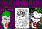 AHAHAHAHAHAHA LINEART DESENHO ORIGINAL CORINGA Corinca AH AHA M JAHA CHAMA!