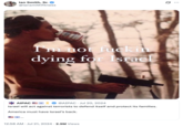 X user @iansmithfitness tweeted a photo of a shirtless man shooting a MAC-10 and drinking a Budweiser alongside text that reads, "I'm not f----- dying for Israel." The tweet was posted in response to an AIPAC tweet that read, "America must have Israel's back."
