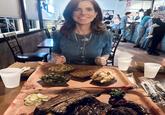 A photo of "U.S.":https://knowyourmeme.com/memes/cultures/united-states-of-america Congresswoman Nancy Mace on her 47th birthday, having a BBQ dinner with her husband. Notably, a plate of beans is on her tray, which later sparked "memes":https://knowyourmeme.com/memes/memes about Nancy Mace and beans.