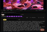 AN 쇼 13 13 BEST COMMENTS V LEAN • 23h 3 ↑ Share Reply 48凸 Эһ It's literally just cola you p------------. There's no cough syrup or anything. What the f--- is wrong with you. How f------ desperate are you to seem cool that you decide you want to force a "joke" about a child consuming drugs. Which would be funny except nothing in the scene, much less this screenshot, implies that they're doing drugs or a drug stand-in. You just saw a can of soda and the two neurons in your head fired for the first time in a week, and you jumped into the comments to screech IEAn and spam purple emojis like a clown bastard. You people are the reason art is dying. F--- you.