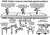 ERE Holy Lance mental gymnastics it's been considered the holy Lance since the 6th century, it was found in the Ottomans gave it it's been in to the popein return ever since the church of the holy Constantinople for not releasing the sepulchre emperor's brother from jail HRE Holy Lance mental gymnastics the emperor bought it from the king of Burgundy the king got it from "Count Samson" nb one has any idea who that is yeah Samson just gave it as a present for nothing in return source: trust me bro