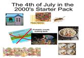 The 4th of July in the 2000's Starter Pack LITTTUITIT FOE These fabrics NEVER ALLOW CHILDREN TO PLAY UNSUPERVISED AROUND THE POOL AREA Probably unsafe looking back shutterstock.com 2453828009 alamy alamy calamu alamy Achelle Frank Fiped Out food
