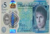 X user @oasiscentral_ posted a version of the 5-pound banknote edited to show Liam and Noah Gallagher from the band Oasis. The post gathered over 1,000 likes in a day.