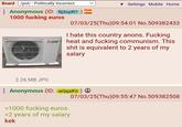 Board /pol/ - Politically Incorrect Anonymous (ID: Rj3oyiR7) 1000 f------ euros MITSUBISH ELECTRIC Settings Mobile Home 07/03/25(Thu)09:54:01 No.509382433 I hate this country anons. F------ heat and f------ communism. This s--- is equivalent to 2 years of my salary 2.26 MB JPG Anonymous (ID: wQqslFii) >1000 f------ euros >2 years of my salary kek 07/03/25(Thu)09:55:47 No.509382508