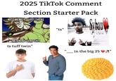 2025 TikTok Comment Section Starter Pack NICEMEME YOUGOT THERE IM TAKING THAT S--- ts tuff twin" Subau "ts" _ in the big 25,
