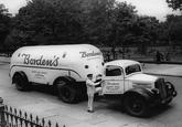 "Borden's Borden's BORDEN'S FARM PRODUCTS THE BORDEN COMPANY TO HUDSON ST. N.Y Borden's GOLDEN CREST Grade A Milk 110 HUDSON ST. N.Y.