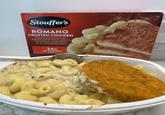 Stouffer's ROMANO CRUSTED CHICKEN ROMANO AND PARMESAN BREADED WHITE MEAT CHICKEN WITH FRESHLY MADE PASTA IN AN HERB BUTTER SAUCE 24G OF PROTEIN PER SERVING PER PACKAGE
