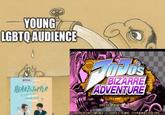 YOUNG LGBTQ AUDIENCE NETFLIX HEARTSTOPPER Jo's BIZARRE ADVENTUREM PRESS START BUTTON HIRCHIKO ARAKI & LUCKY LAND COMMUNICATIONS