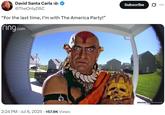 David Santa Carla A @TheOnlyDSC “For the last time, I'm with The America Party!" ring.com . 2:24 PM Jul 6, 2025 157.9K Views Subscribe ... 2010-06-07 10:37:24 UTC-04:00
