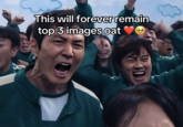 A "meme":https://knowyourmeme.com/memes/memes from "TikTok":https://knowyourmeme.com/memes/sites/tiktok using the celebration scene in "_Squid Game_":https://knowyourmeme.com/memes/subcultures/squid-game season 2, when "Seong Gi-hun":https://knowyourmeme.com/memes/seong-gi-huns-id-photo (Player 456) is cheering and celebrating with other players.