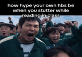 A "meme":https://knowyourmeme.com/memes/memes from "TikTok":https://knowyourmeme.com/memes/sites/tiktok using the celebration scene in "_Squid Game_":https://knowyourmeme.com/memes/subcultures/squid-game season 2, when "Seong Gi-hun":https://knowyourmeme.com/memes/seong-gi-huns-id-photo (Player 456) is cheering and celebrating with other players.