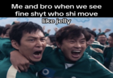 A "meme":https://knowyourmeme.com/memes/memes from "TikTok":https://knowyourmeme.com/memes/sites/tiktok using the celebration scene in "_Squid Game_":https://knowyourmeme.com/memes/subcultures/squid-game season 2, when "Seong Gi-hun":https://knowyourmeme.com/memes/seong-gi-huns-id-photo (Player 456) is cheering and celebrating with other players.