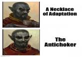 imgflip.com A Necklace of Adaptation The Antichoker