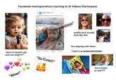 invideo Al Facebook mom/grandma's reacting to Al Videos Starterpack "she's 6 months old and can sing?!!?” "Wow!" < Practical Creativity Follow 2d G My father made a portrait of me out of sand. How did it go? ☺☺ "Incredible!" Like Comment Send Share "So Cute!!" profile pics usually look like this You arguing with them: "THAT'S AI MOM/GRANDMA❞ "but it looks so real?!?"