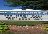 MT. PLEASANT + BRETHREN IN CHRIST CHURCH TOO MUCH RAIN NEED AN ARK? WE NOAH GUY 1756